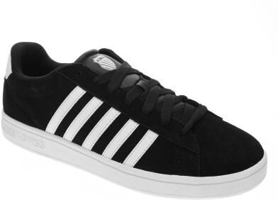 K-Swiss Court Tiebreak II SDE (Men's) Athletic in Black/White, Size 12 M, Leather