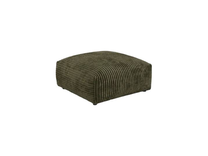 Design Sitzpouf „Martina“ Cord Moosgrün 106 x 106 cm Micadoni