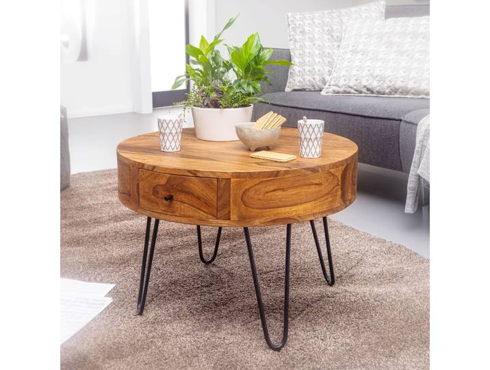 Couchtisch Karow Ø 60cm Braun