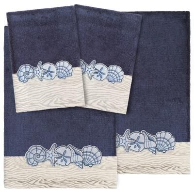 Authentic Hotel and Spa Shell Row 4 PC Towel Set