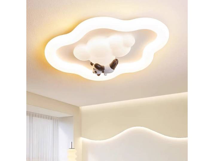 2025 nouveau nuage ours LED plafonnier Restaurant garçons filles crème vent chambre lustre chambre d'enfants Art éclairage décoratif
