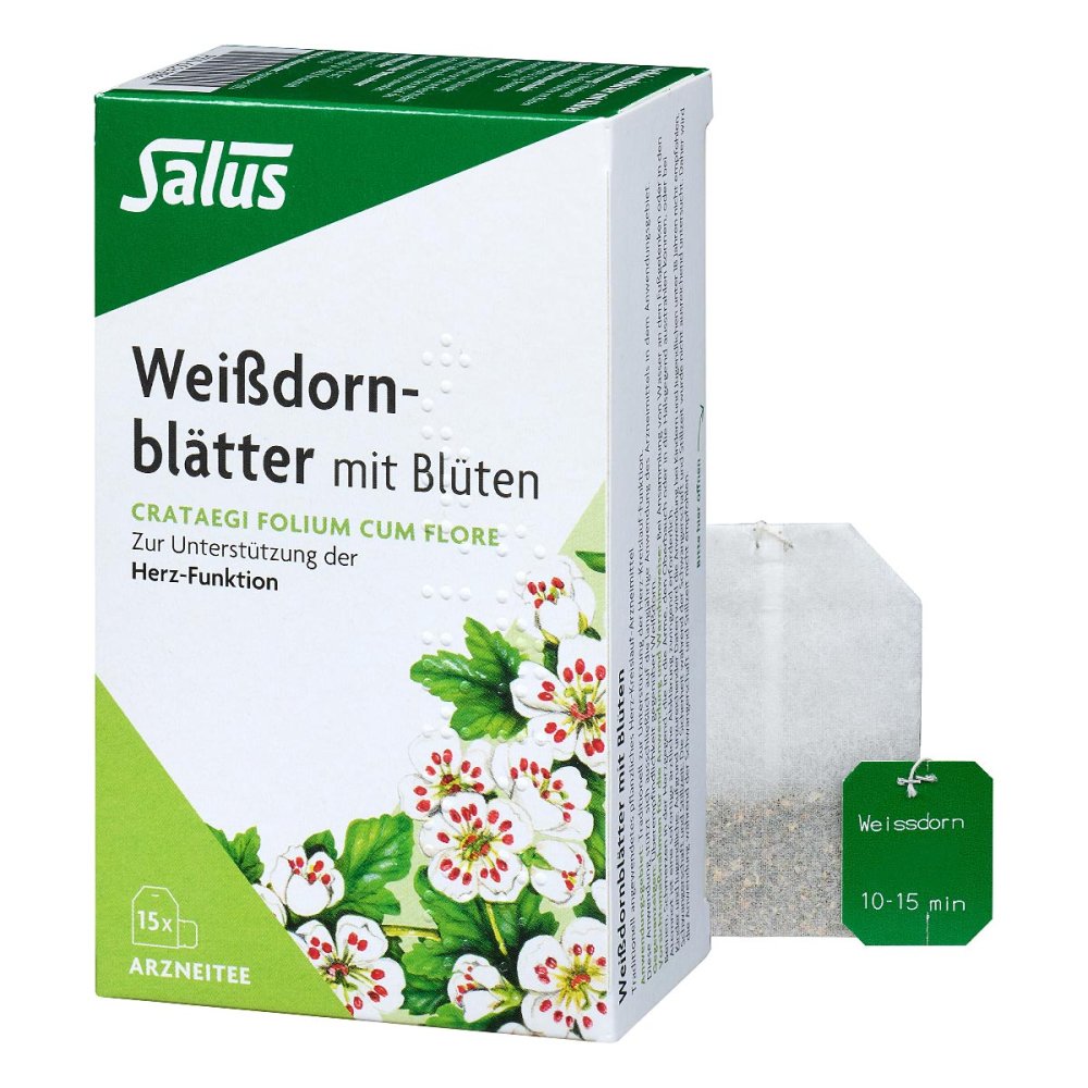 SALUS Pharma GmbH Weissdornblätter mit Blüten Arzneitee bio Salus 00249366