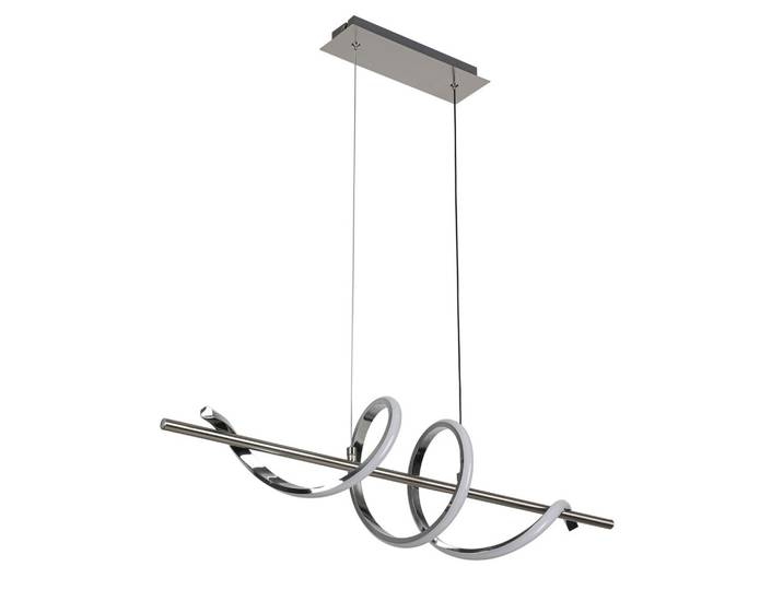 LED-Hängeleuchte Lina Chrom-/Nickelfarben max. 20 W