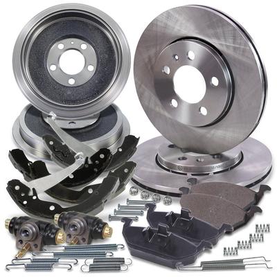 Bestprice Komplettset Bremsscheiben+Bremsbacken Vorne+Hinten [Hersteller-Nr. 10605311] für Skoda