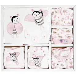 Biene Baby Erstausstattungspaket 10-teilig aus 100% Baumwolle -