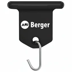 Berger Markisenhaken für Kederleiste Schwarz, 6er-Pack