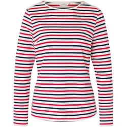 Tchibo - Gestreiftes Langarmshirt - Damen - Gr. M - dunkelblau/gestreift