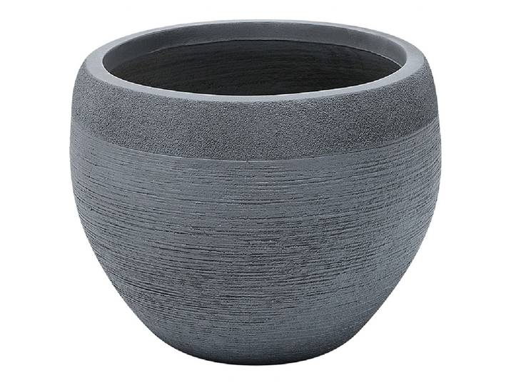 BLUMENTOPF grau rund 38/38/30 cm Zakros