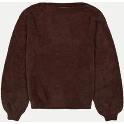 Pullover mit einem eingestrickten Muster Braun L