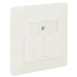 DELOCK 86219 - Keystone Anschlussdose 2 Port kompakt
