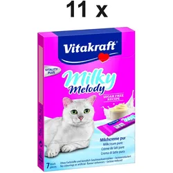 Vitakraft Katzensnack Milky Melody Pur - 11 x 70g