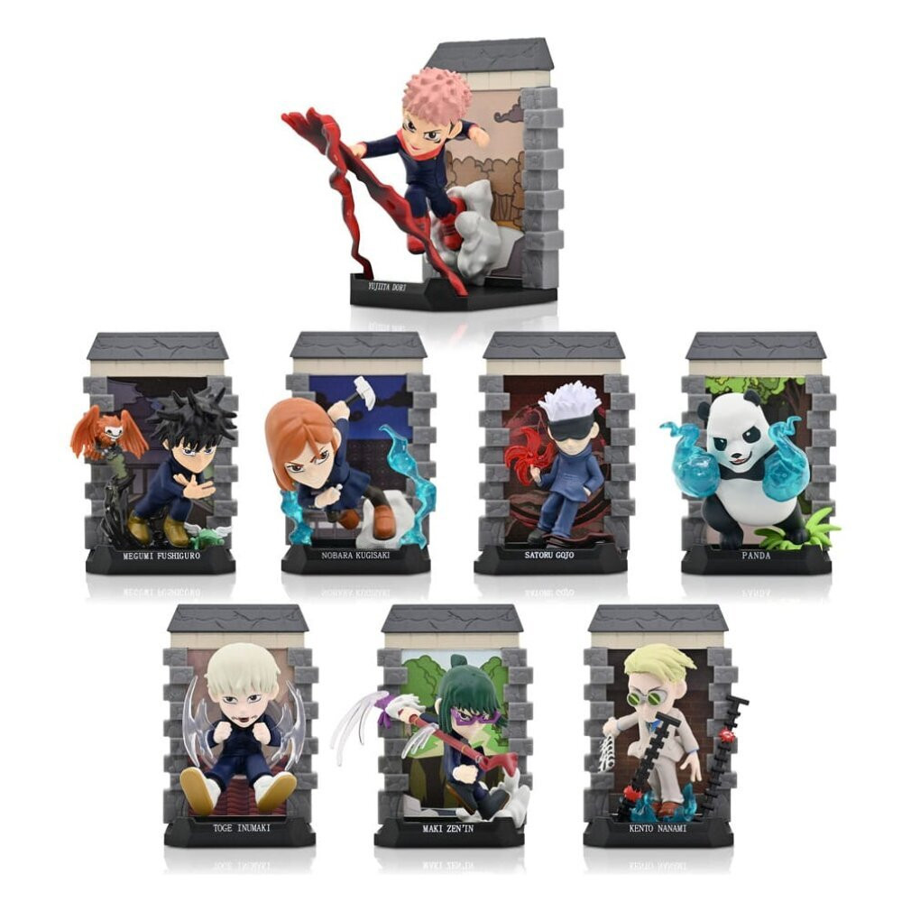 YuMe Toys Jujutsu Kaisen Mysteriecapsules Cursed serie miniatuurfiguren 10 cm met 12 stuks