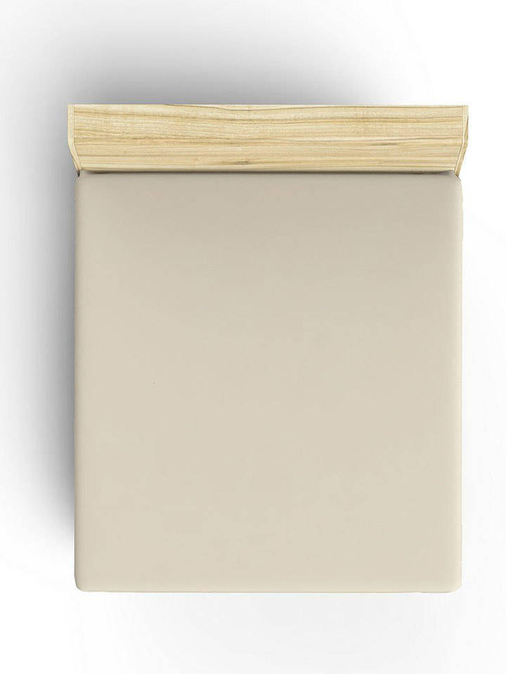 Elizabed Renforcé-Spannbettlaken in Creme - 90x190 cm