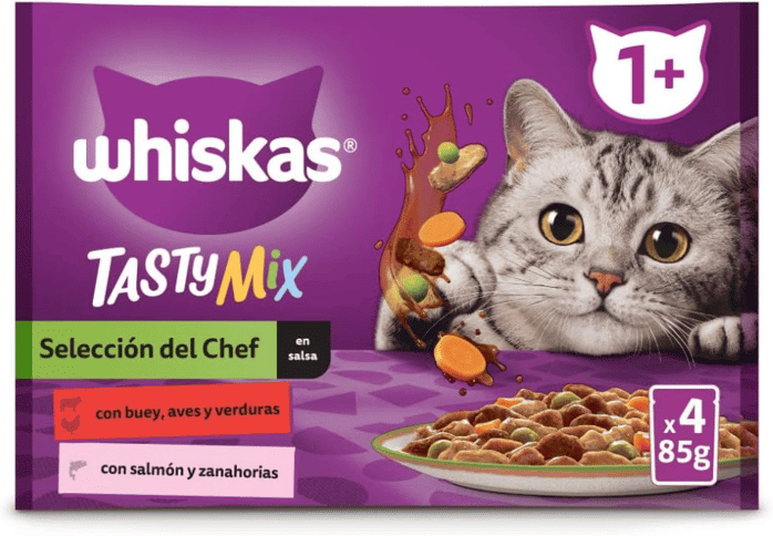 Whiskas Tasty Mix Seleção do Chef 13 uds x 4 uds