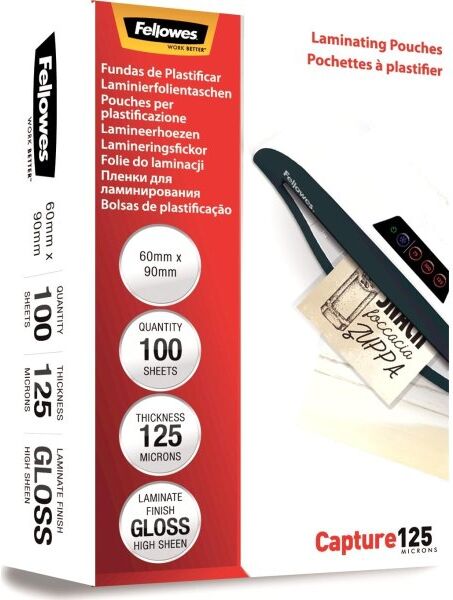 Fellowes Capture 125 Mic 60x90mm Lamineringslomme