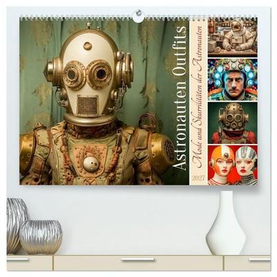 Astronauten Outfits (hochwertiger Premium Wandkalender 2027 DIN A2 quer), Kunstdruck in Hochglanz