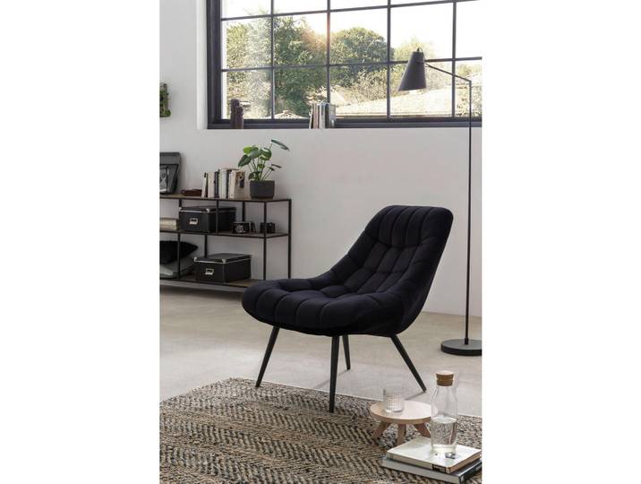 Livetastic Xxl-Sessel, Schwarz, Metall, 76x85.6x85.6 cm, Wohnzimmer, Sessel, XXL-Sessel