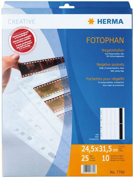 Herma negative pockets 10x4 (25) 36st