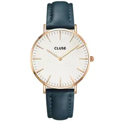 CLUSE - LA BOHÈME - rosegold - white - petrol / 38 MM