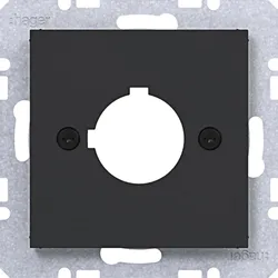 Hager WAF1172BM Zentralst. f. Melde- u. Befehlsger. Ø 22,5mm, A.x/C.x, n.schwarz matt