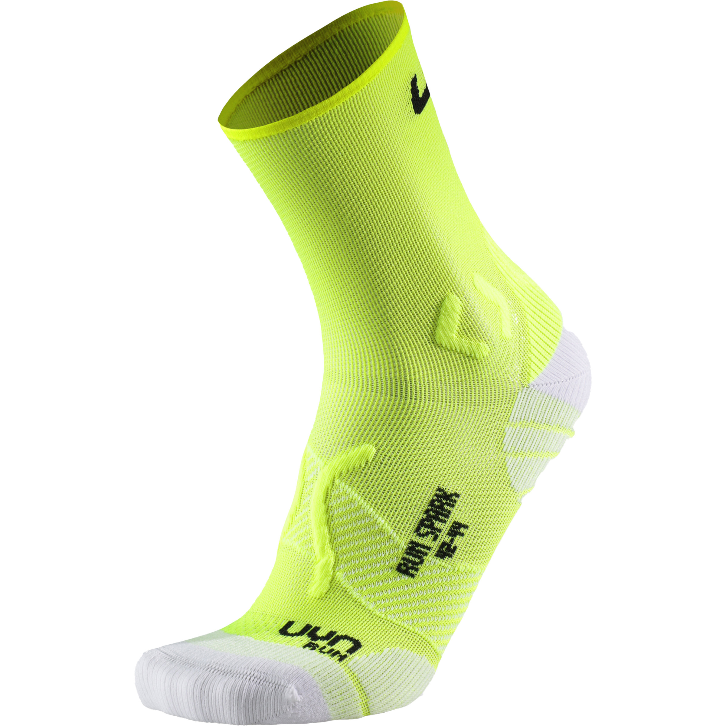 Uyn Runner's One Short Herren Laufsocken gelb Größe 42 Trailrunning | Laufen Kühlend