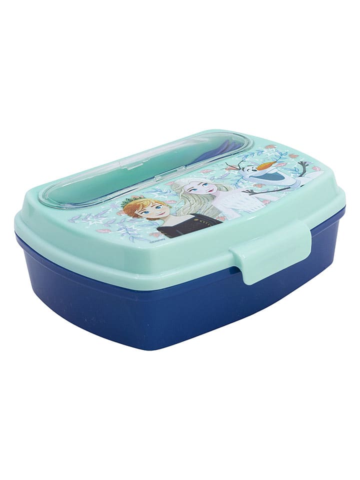 Stor Lunchbox "Frozen" in Türkis/ Blau - onesize