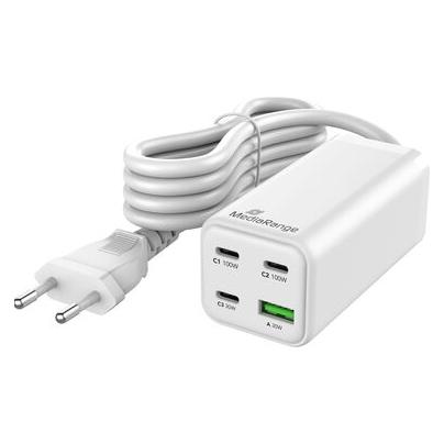 MediaRange Ladegerät (100 W, 4 Ports) (MRMA124)
