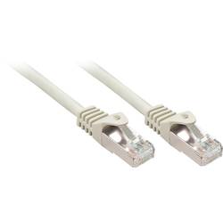 LINDY 48390 RJ45 Patchkabel CAT 5e F/UTP 0.50 m Grau mit Rastnasenschutz 1 St.
