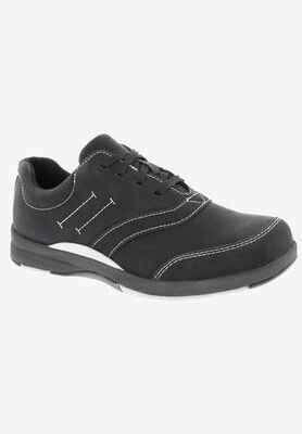 Women's Drew Columbia Flats by Drew in Black Smooth (Size 6 1/2 N)