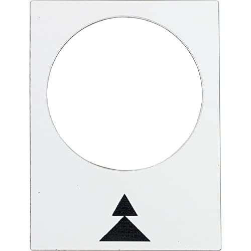 Schneider Electric symboolplaatje ZB2BY4909 wit rechts langzaam-snel B/D/H: 30 x 40 mm