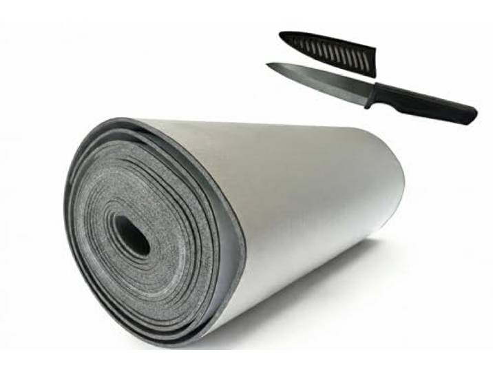 ArmaFlex Armacell HOME 6 oder 19mm selbstklebend inklusive WKS ISOTEC Keramikmesser (schwarz, 6mm - 15qm)