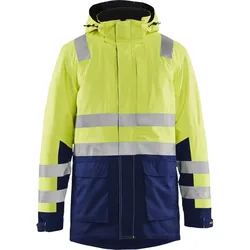 Warnschutz Winterparka "4495" - 4XL - gelb/marine