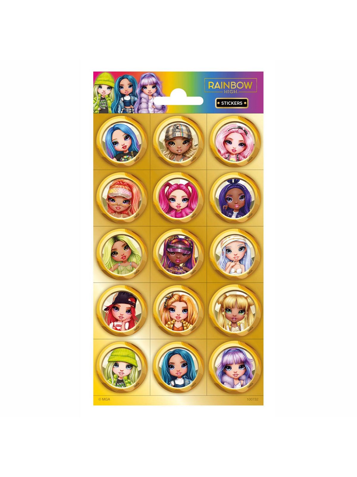 Totum Sticker sheet Rainbow High