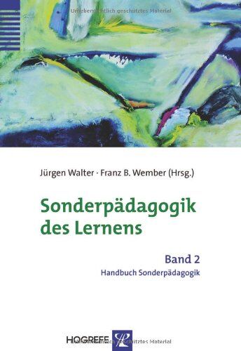 Jürgen Walter - Handbuch Sonderpädagogik: Sonderpädagogik des Lernens: BD 2 - Preis vom 30.09.2026 09:01:18 h