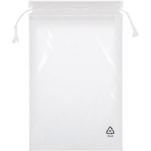 Böttcher-AG Flachbeutel 300 x 470mm, transparent, mit Kordelzug, Kunststoff, 100 Stück