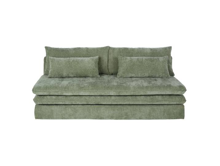 2/3-Sitzer-Schlafsofa in Khakigrün