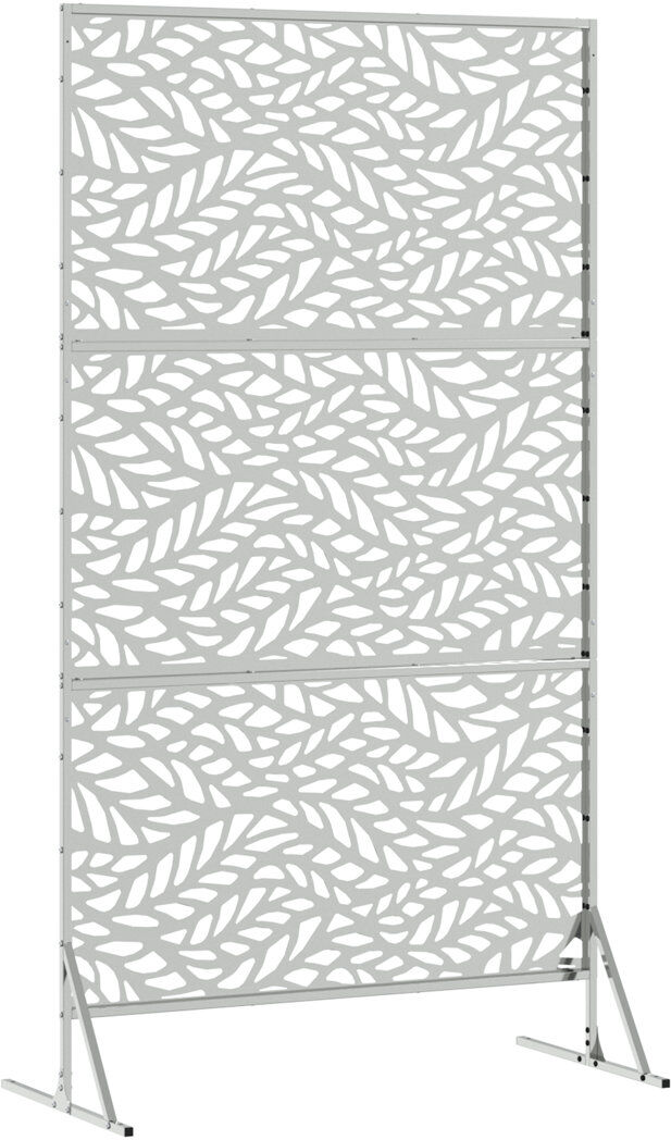 Brayden Studio Fence Panel Large Decorative Inlays Grey 100cm W X 180cm H X 50cm D