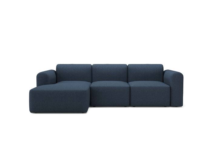 Ecksofa TENKSOM Rund, Relax-Ecke, Big-Sofa, Endless Seating , blau, B:266cm H:71cm T:152cm, Sofas, Ecksofa, Bezüge wechselbar, Kaltschaum im Sitz, Nordic Swan Ecolabel