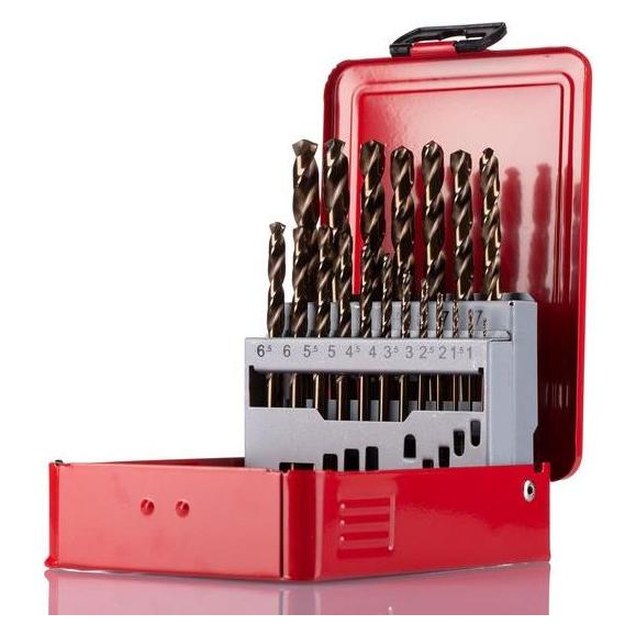 RS PRO HSCo Spiralbohrer Satz 19-teilig (216678)