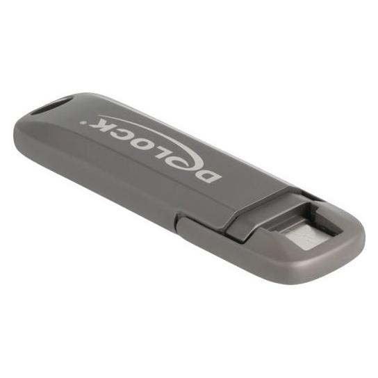 Delock STICK USB 20 Gbps USB-C Speicherstick 512GB Lesegeschwindigkeit 1980mB/s - Metallgehuse (512 GB, USB-C) (54013)