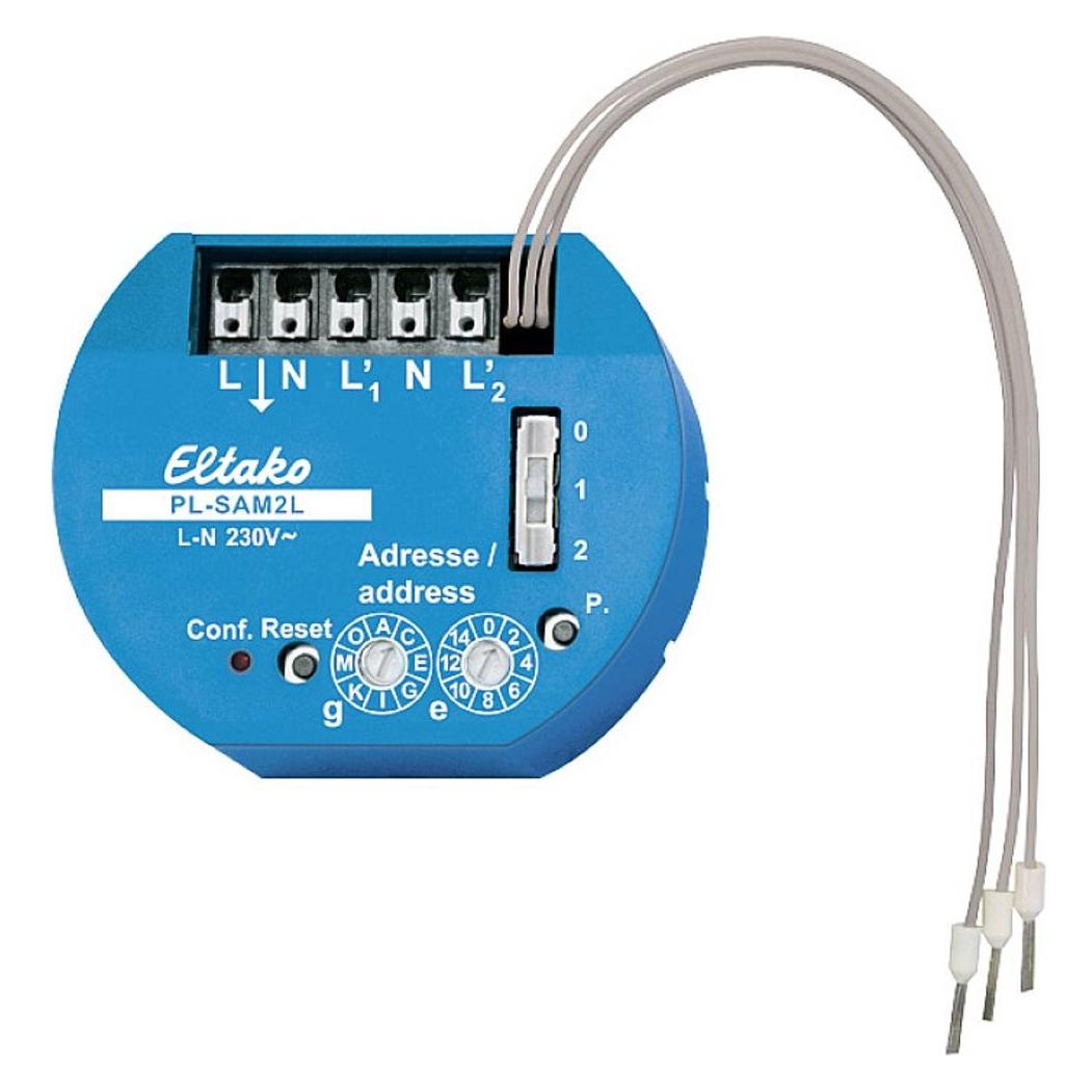 Eltako ELT PL-SAM2L Powerline-Aktor 2 Kanäle (Schaltaktor) (31200001)