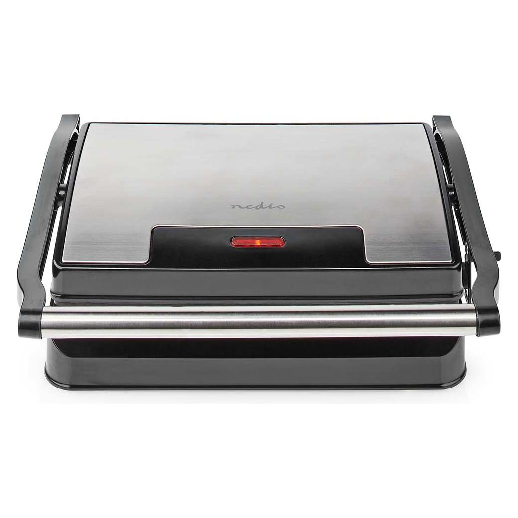 Nedis Kontakt Grill | 700 W | 23 x 14.5 cm | Aluminium / Kunststoff (KAGR111FSR)