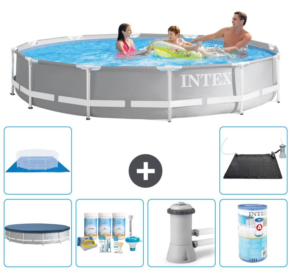 Prism Frame Pool Rund - 366x76 cm - 7-teilig S31945