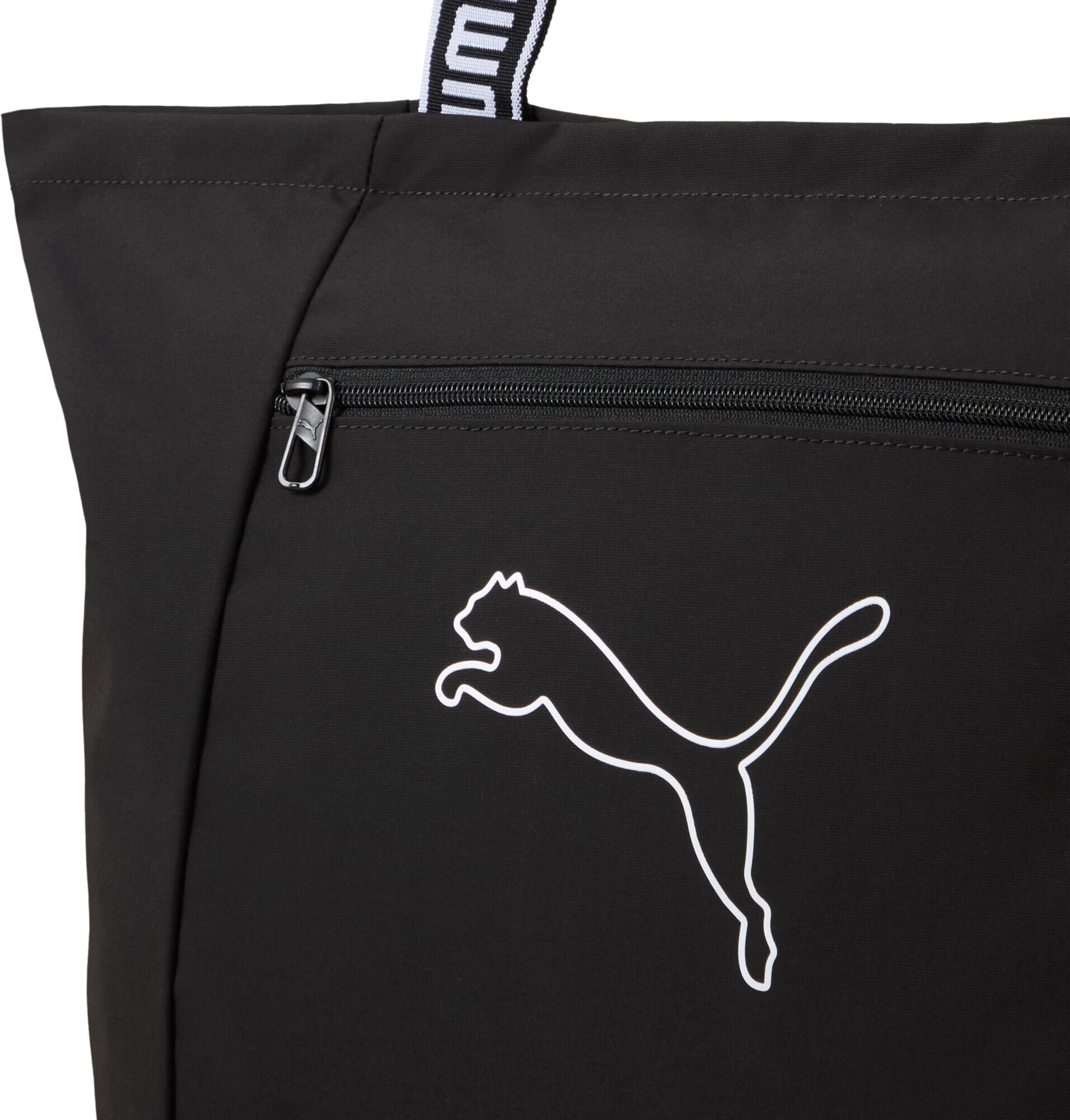 Shopper PUMA "BASE SHOPPER", Damen, schwarz (puma schwarz), Polyester, unifarben, Taschen Shopper, aus Polyester, leichtes Gewicht puma schwarz Einheitsgröße