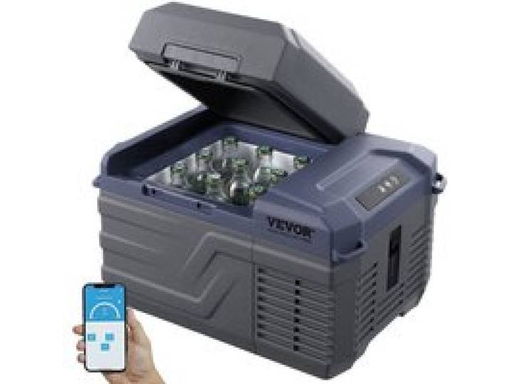 Réfrigérateur portable 12L à compresseur 45W -20~20°C pour voiture/camping/bateau/maison 12/24V