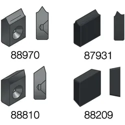 Röhm Hartmetall-Mitnehmer-Platten, Größe 6x3,2, Rechts- oder Linkslauf - 088810