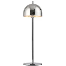 SCHÖNER WOHNEN-Kollektion Akku-Tischleuchte Bellis Alu, Eisen, Stahl & Metall Silber Chrom
