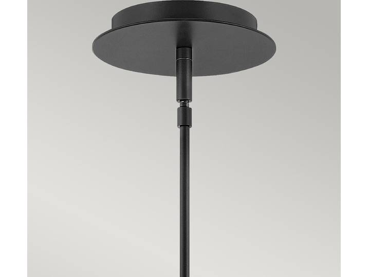 Hängeleuchte DAX LED 1x8W LED 3000K Stahl schwarz H:20.3-102.2cm Ø12.7cm dimmbar höhenverstellbar