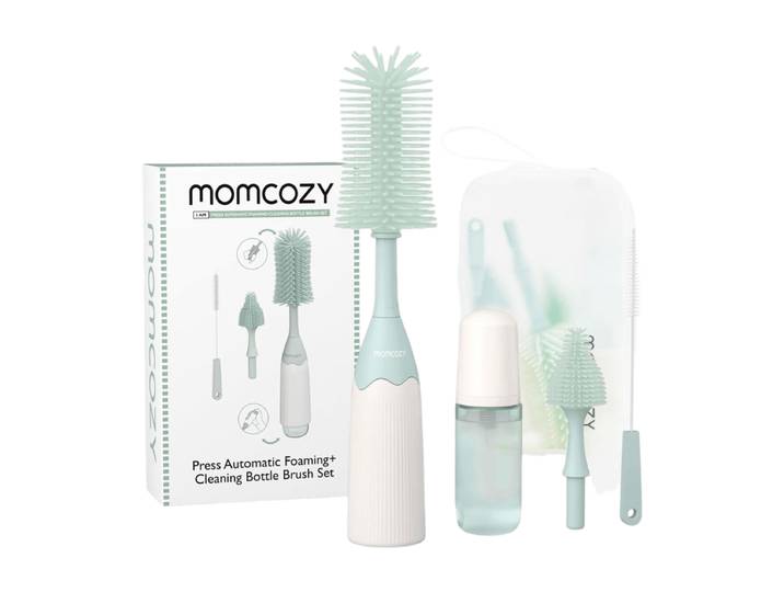 Momcozy Ensemble de Brosses De Nettoyage pour Bouteilles Moussantes à Pression LS002 Vert 1 Ensemble