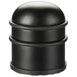 Relaxdays 4 x Türstopper Edelstahl schwarz Schwarz